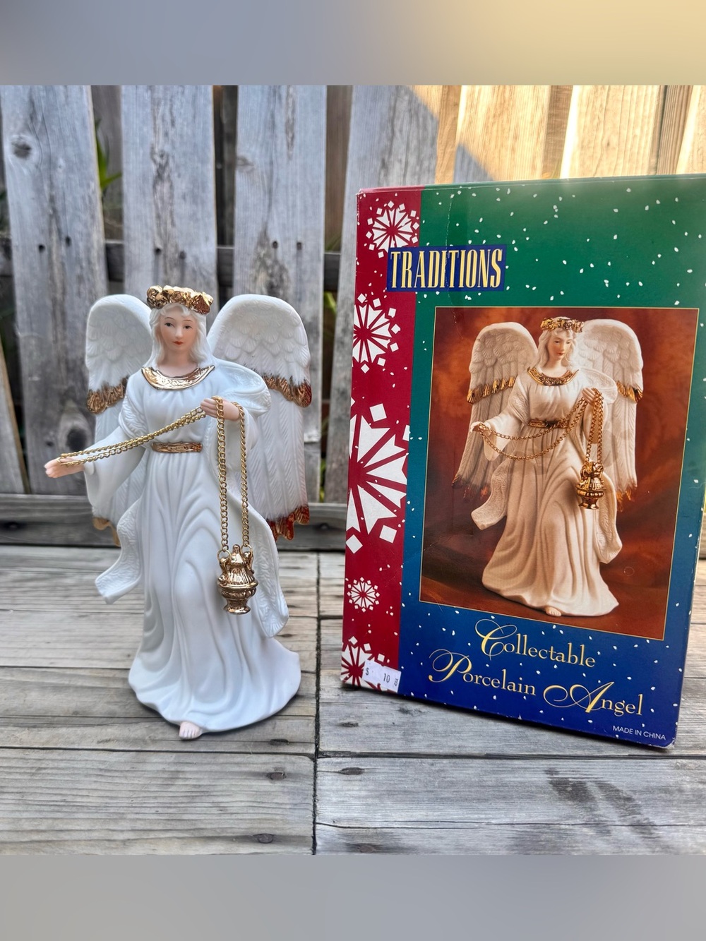 Vintage Traditions Collectable Porcelain Angel Figurine with Box